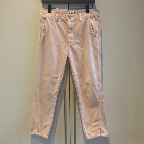 AMO Slouch Trouser in Pale Pink - Picture 5 of 15